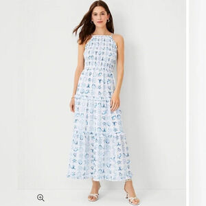 Ann Taylor Maxi SeaShell Dress Size Small